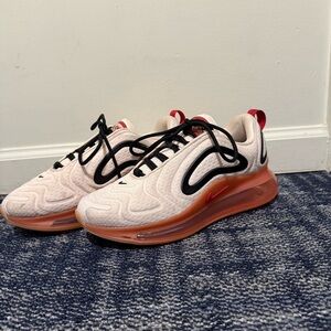 Airmax Nike Sneakers in Pink and Peach Lined Design